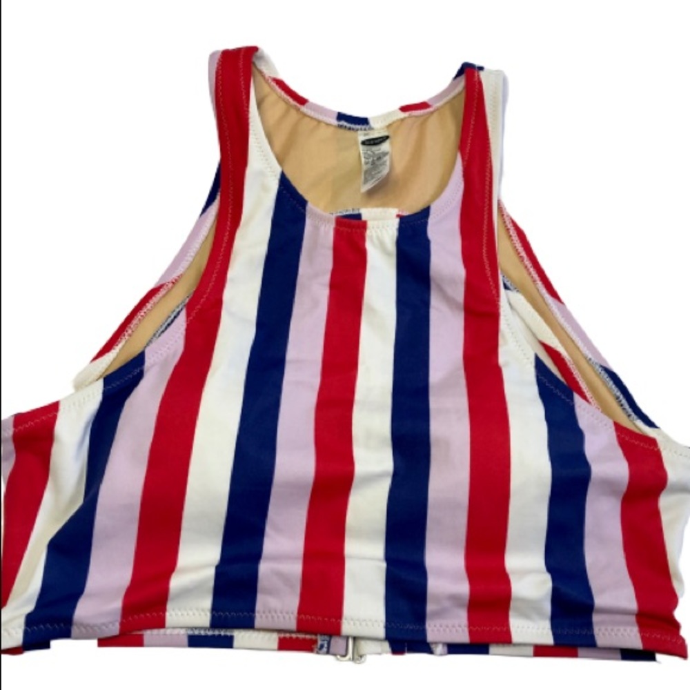 NWT Multicolored Stripped Halter Top